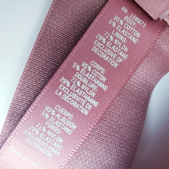 Skims Rose Mauve Clay Plunge Unlined Bralette - Picture 10 of 10